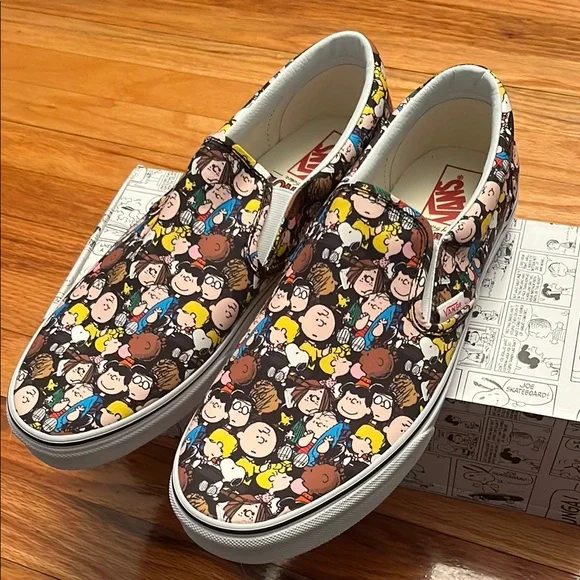 Vans | Shoes | Nib Vans Mens Peanuts Gang Comics Slip On  display picture 1